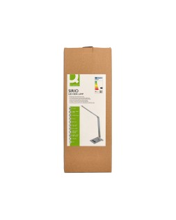 Lampara de escritorio q-connect sirio led 13w 800 lmtactil 3 niveles de color brillo regulable color plata