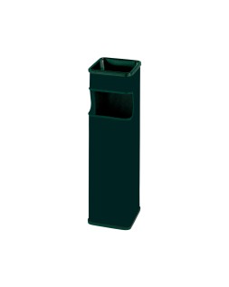 Cenicero papelera cuadrado 403 negro metalico 66x19x19 cm