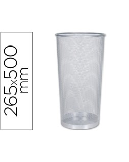 Paraguero metalico q-connect kf00828 rejilla plata 26,5 diametro x 50 cm