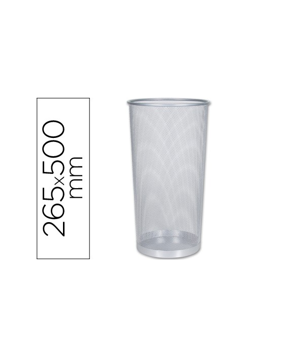 Paraguero metalico q-connect kf00828 rejilla plata 26,5 diametro x 50 cm