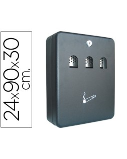 Cenicero buzon q-connect metalico 240x90x300 mm