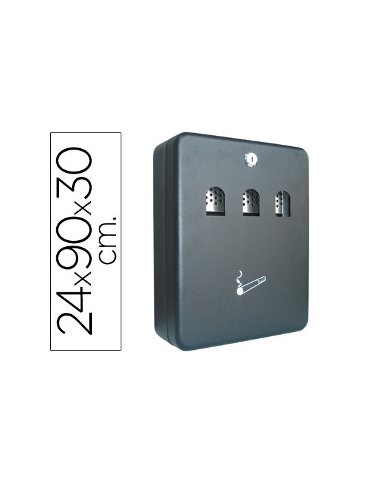 Cenicero buzon q-connect metalico 240x90x300 mm