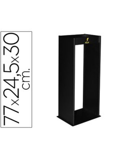 Cenicero metalico con rejilla para arena negro 77x24,5x30 cm