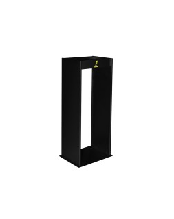Cenicero metalico con rejilla para arena negro 77x24,5x30 cm