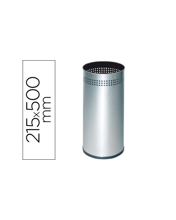 Paraguero metalico 314 perforado plateado 50x21,5 cm