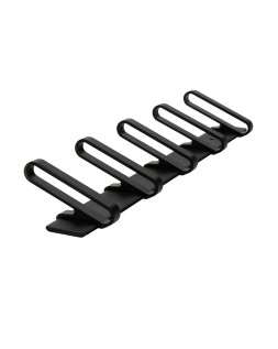 Perchero liderpapel pared metalico 5 colgadores color negro 430x88x55 mm
