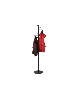 Perchero maulcaurus 7 colgadores color negro 350x350x1770 mm
