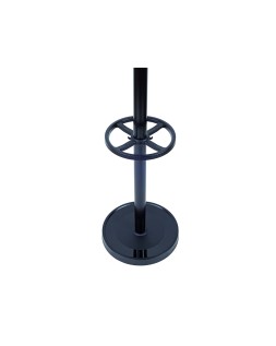 Perchero metalico maulgrando 8 colgadores y paraguero color negro 390x1750x390 mm