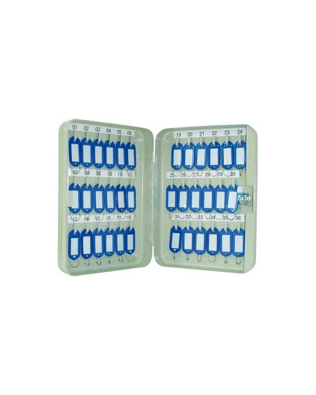 Armario metalico portallaves q-connect 250x180x60 mm para 36 llaves