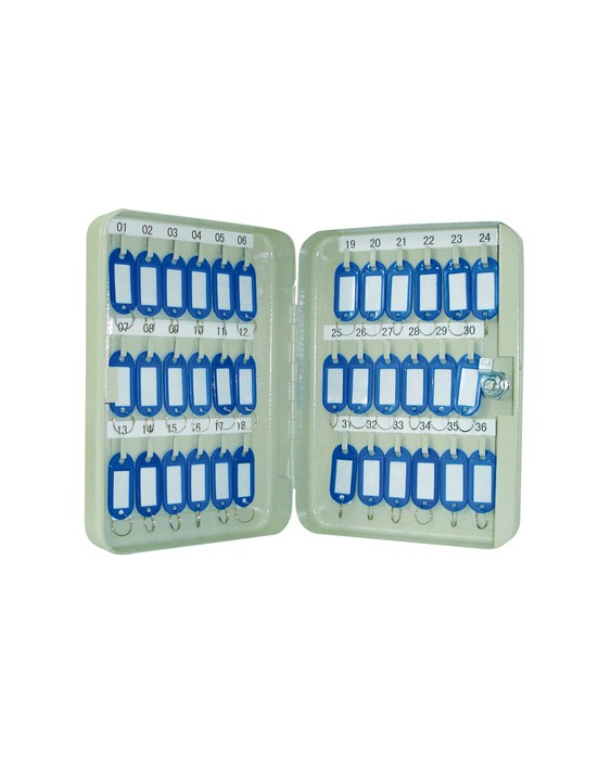 Armario metalico portallaves q-connect 250x180x60 mm para 36 llaves