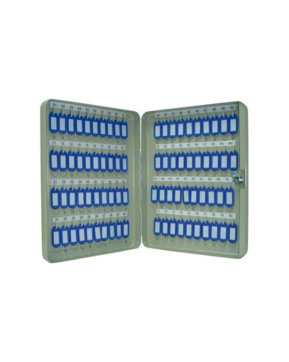 Armario metalico portallaves q-connect 370x280x60 mm para 80 llaves