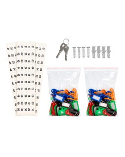 Armario metalico portallaves q-connect 370x280x80 mm para 140 llaves