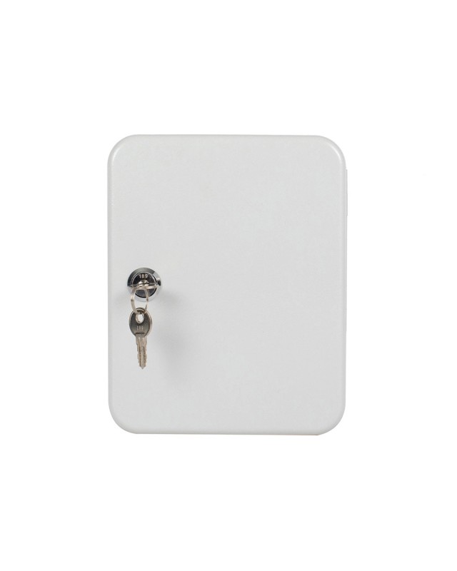 Armario metalico portallaves q-connect chapa de acero cerradura de seguridad 200x160x60 mm para 20 llaves