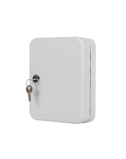 Armario metalico portallaves q-connect chapa de acero cerradura de seguridad 200x160x60 mm para 20 llaves