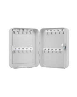 Armario metalico portallaves q-connect chapa de acero cerradura de seguridad 200x160x60 mm para 20 llaves