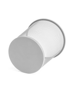 Papelera metalica q-connect rejilla gris 190x260x235 mm
