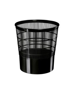 Papelera plastico cep ecoline rejilla negra 16 litros 30x30x31,7 cm