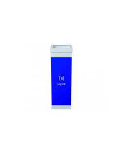 Contenedor papelera reciclaje paperflow con tapa poliestireno para papeles 60 l 76x36,3x26,3 cm