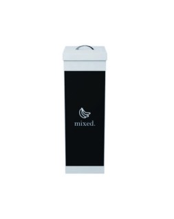Contenedor papelera reciclaje paperflow con tapa poliestireno para residuos organicos 60 l 76x36,3x26,3 cm