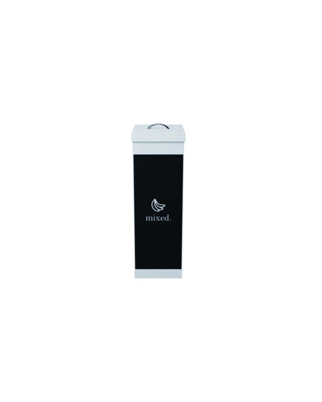 Contenedor papelera reciclaje paperflow con tapa poliestireno para residuos organicos 60 l 76x36,3x26,3 cm