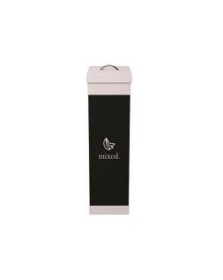Contenedor papelera reciclaje paperflow con tapa poliestireno para residuos organicos 60 l 76x36,3x26,3 cm