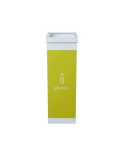 Contenedor papelera reciclaje paperflow con tapa poliestireno para plasticos 60 l 76x36,3x26,3 cm