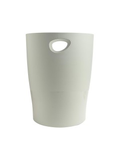 Papelera plastico exacompta ecoblack gris 15 litros