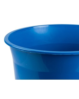 Papelera plastico q-connect azul opaco 13 litros 275x285 mm