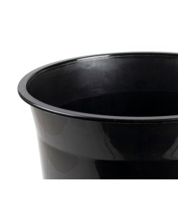 Papelera plastico q-connect negro opaco 13 litros 275x285 mm