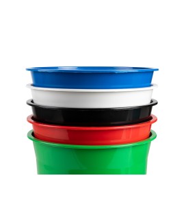 Papelera plastico q-connect negro opaco 13 litros 275x285 mm