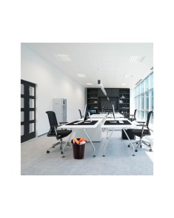 Papelera plastico archivo 2000 color negro capacidad 18 litros con opcion aro sujetabolsa 290x310 mm