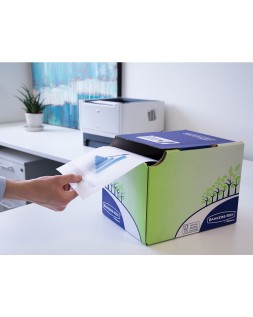 Contenedor papelera reciclaje fellowes sobremesa carton 100% reciclado montaje manual entrada frontal y tapa