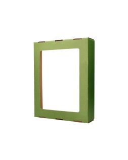 Contenedor papelera reciclaje liderpapel ecouse carton 100% reciclado y reciclable 70 litros 450x350x650 mm