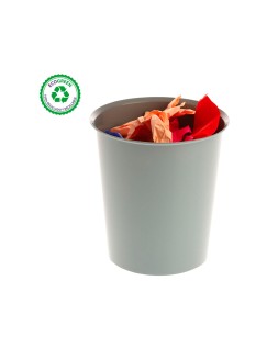 Papelera plastico archivo 2000 reciclable 100% 18 litros color gris 290x310 mm