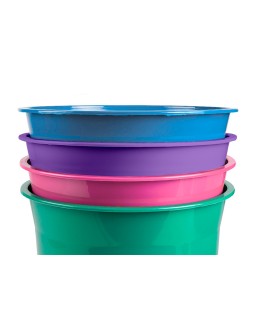 Papelera plastico liderpapel menta opaco 13 litros 275x285 mm