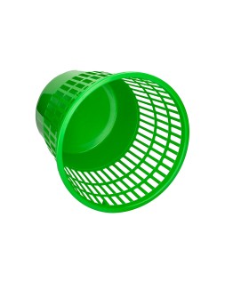 Papelera plastico q-connect 15 litros rejilla color verde 285x290 mm