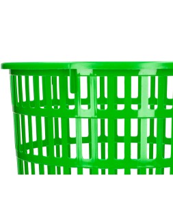 Papelera plastico q-connect 15 litros rejilla color verde 285x290 mm