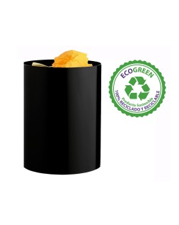 Papelera plastico archivo 2000 ecogreen 100% reciclada 18 litros color negro 260x335 mm