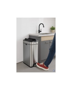 Papelera metalica maul prme acero inoxidable 30 litros
