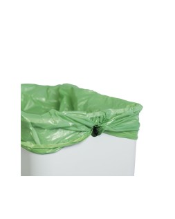 Papelera metalica maul cycle acero inoxidable con pedal 20+20 litros