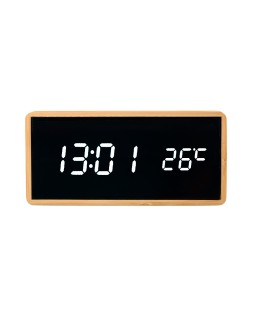 Reloj q-connect sobremesa digital con temperatura 150x45x70mm