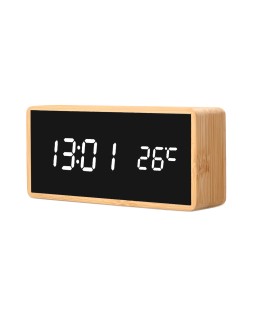 Reloj q-connect sobremesa digital con temperatura 150x45x70mm