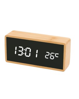 Reloj q-connect sobremesa digital con temperatura 150x45x70mm