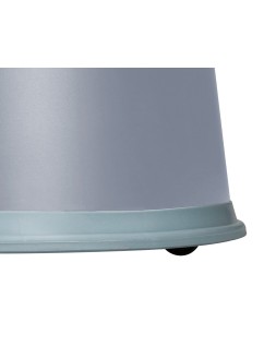 Taburete q-connect ruedas retractiles tres ruedas dos niveles color gris