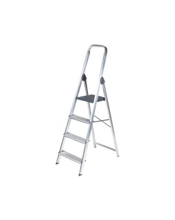 Escalera q-connect de aluminio 4 peldaños 860x462x1470 mm peso maximo 150 kg en-131