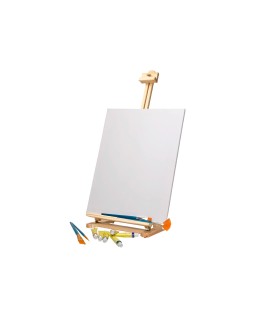 Caballete pintor liderpapel sobremesa madera fsc 80x27,5x30 cm