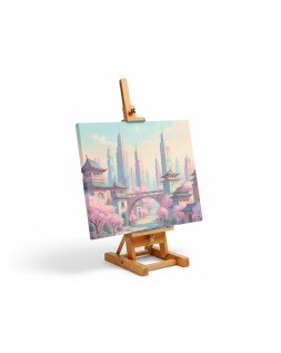 Caballete pintor de sobremesa liderpapel madera de pino barnizado 34x16x13 cm certificado fsc