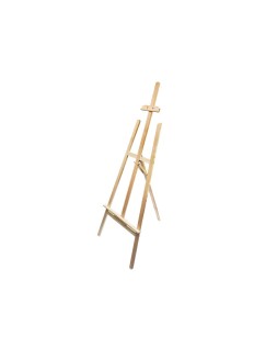 Caballete de pie pintor liderpapel madera de pino barnizado 58,5x175x75 cm certificado fsc