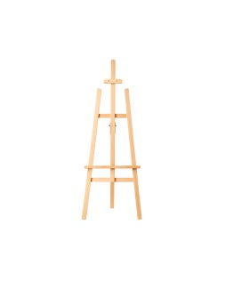 Caballete de pie pintor liderpapel madera de pino barnizado 58,5x175x75 cm certificado fsc