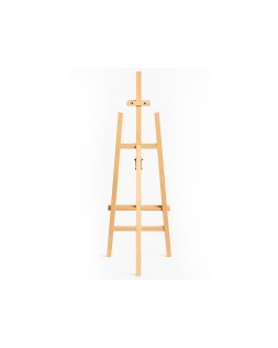 Caballete de pie pintor liderpapel madera de pino barnizado 58,5x175x75 cm certificado fsc